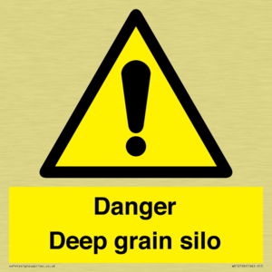 Danger Deep grain silo